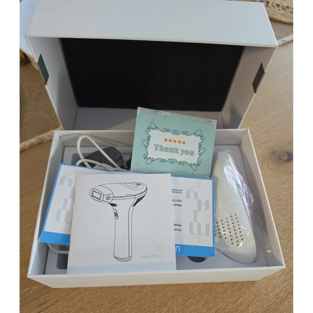 MLAY T3 Home Use IPL Laser Hair Removal Device W/Replaceable Lam Head
